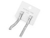 Boucles d’oreilles en acier inoxydable avec strass