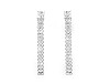 Boucles d’oreilles en acier inoxydable avec strass