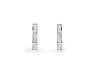 Boucles d’oreilles en acier inoxydable avec strass