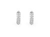 Stainless steel earrings with rhinestones