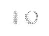 Boucles d’oreilles en acier inoxydable avec strass