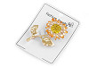 Broche avec strass, Tournesol