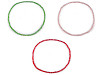 Collier extensible en perles de verre taillées