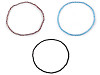 Collier extensible en perles de verre taillées
