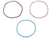 Collier extensible en perles de verre taillées