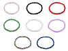 Bracciale elastico, realizzato con perline tagliate