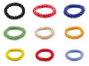 Pulsera/goma para el cabello hecha de cuentas