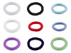 Pulsera/goma para el cabello hecha de cuentas