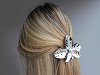 French hair clip, flower with pearl