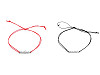 Bracelet extensible avec pendentif en acier inoxydable, « Máma », (« Maman »)