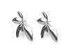 Boucles d’oreilles en acier inoxydable, Fleur