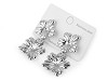 Boucles d’oreilles en acier inoxydable, Fleurs