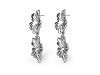 Boucles d’oreilles en acier inoxydable, Fleurs