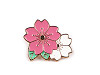 Brooch / badge flower, four-leaf clover