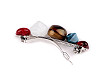 French hair clip with stones