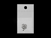 Pendentif/entretoise en acier inoxydable - trèfle à quatre feuilles, feuille, arbre