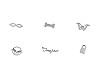 Stainless steel pendant charm / spacer for jewelry making - infinity, bone, butterfly, heart