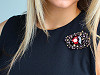 Spilla, con strass 