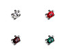 Spilla con strass, motivo: tartaruga, mini