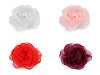 Broche Fleur en organza, Ø 8 cm