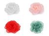 Broche Fleur en organza, Ø 8 cm