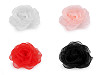 Broche Fleur en organza, Ø 8 cm