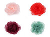 Broșă floare organza Ø8 cm