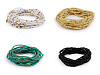 Elastic bracelets made of seed beads, set of 12 pcs