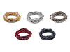 Flexible Armbänder aus Rocailles und Schliffperlen, Set 10 Stk.