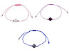 Bransoletka shamballa koralik mineralny 