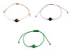 Bransoletka shamballa koralik mineralny 