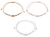 Bracciale Shamballa, con cuore e perline, tagliate, con effetto AB