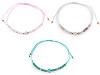 Shamballa bracelet with heart and cut beads with AB effect