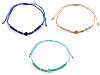 Bracelet Shamballa avec cœur et perles taillées, effet AB
