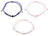 Pulsera Shamballa con corazón y cuentas talladas con efecto AB