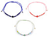 Bracciale Shamballa, con cuore e perline, tagliate, con effetto AB