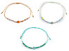 Bracciale Shamballa, con cuore e perline, tagliate, con effetto AB