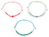 Shamballa bracelet with heart and cut beads with AB effect