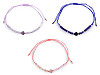 Bracciale Shamballa, con cuore e perline, tagliate, con effetto AB