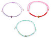 Shamballa bracelet with heart and cut beads with AB effect