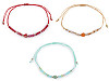 Pulsera Shamballa con corazón y cuentas talladas con efecto AB