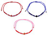 Shamballa bracelet with heart and cut beads with AB effect