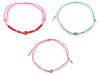 Shamballa bracelet with heart and cut beads with AB effect