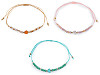 Shamballa-Armband mit Herz und geschliffenen Perlen mit AB-Effekt
