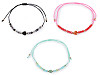 Bracelet Shamballa avec cœur et perles taillées, effet AB