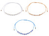 Bracciale Shamballa, con perle tagliate ed effetto AB