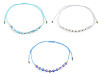 Bracciale Shamballa, con perle tagliate ed effetto AB