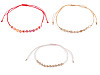 Bracciale Shamballa, con perle tagliate ed effetto AB