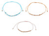 Bracciale Shamballa, con perle tagliate ed effetto AB
