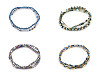 Braccialetti elastici in ematite, set da 2 pezzi